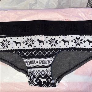 Victoria secret PINK cheeky Christmas underwear☃️